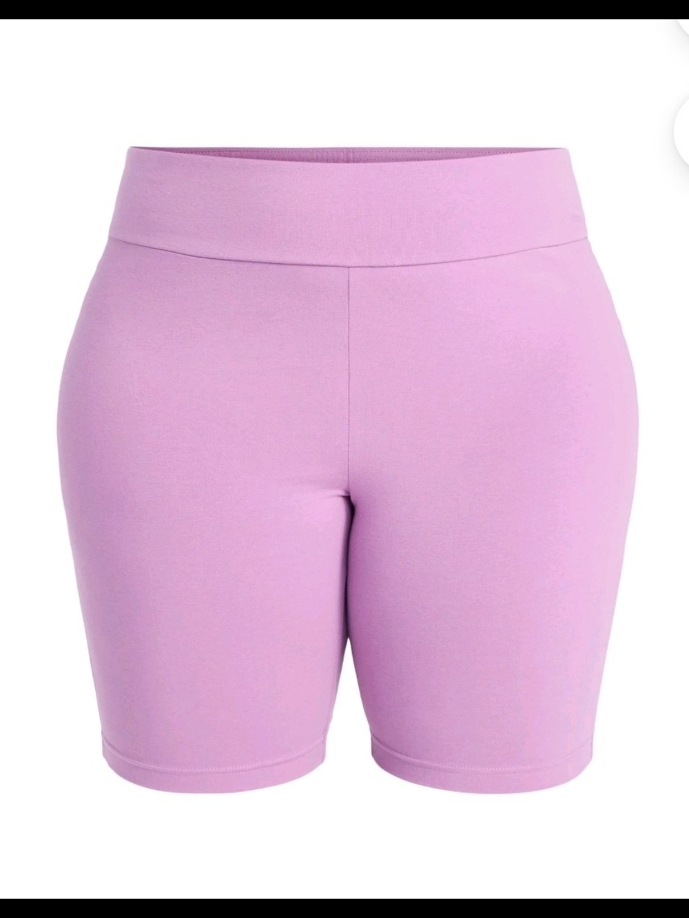 Terra & Sky NEW Lavender Purple Bike Shorts Plus Size 4X High Rise 9" Inseam